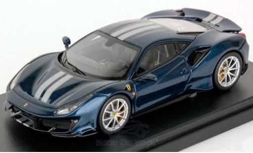 Ferrari 488 1/43 Look Smart Pista azul coche miniatura