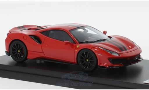 Coche miniatura Ferrari 488 1/43 Look Smart Pista rojo/negro 2018 Ferrari 488 1/43 Look Smart Pista rojo/negro 2018 coche miniatura