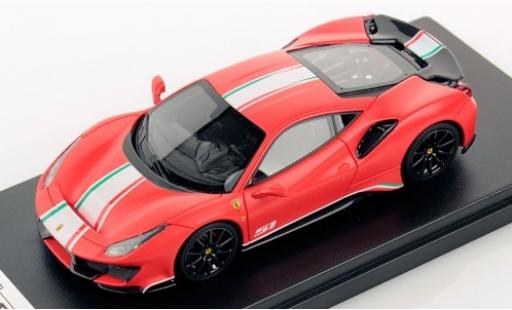 Ferrari 488 1/43 Look Smart Pista Piloti matt-rojo/Dekor coche miniatura
