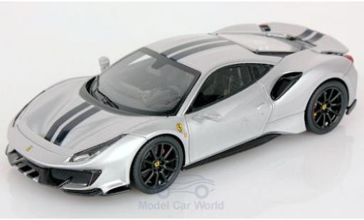Coche miniatura Ferrari 488 1/43 Look Smart Pista gris/negro 2018 Ferrari 488 1/43 Look Smart Pista gris/negro 2018 coche miniatura