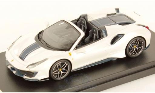 Coche miniatura Ferrari 488 1/43 Look Smart Pista Spider metalico blanco/negro 2018 Ferrari 488 1/43 Look Smart Pista Spider metalico blanco/negro 2018 coche miniatura