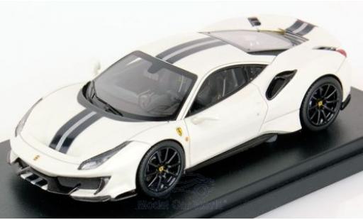 Ferrari 488 1/43 Look Smart Pista blanco coche miniatura