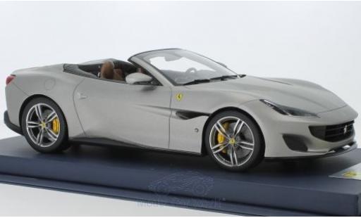 Coche miniatura Ferrari Portofino 1/18 Look Smart matt-gris 2018 Ferrari Portofino 1/18 Look Smart matt-gris 2018 coche miniatura