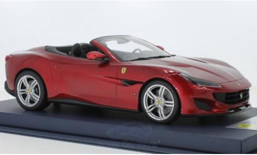 Coche miniatura Ferrari Portofino 1/18 Look Smart metalico rojo 2018 Ferrari Portofino 1/18 Look Smart metalico rojo 2018 coche miniatura