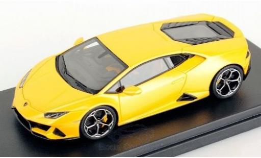 Coche miniatura Lamborghini Huracan 1/43 Look Smart Evo metalico amarillo 2019 Lamborghini Huracan 1/43 Look Smart Evo metalico amarillo 2019 coche miniatura