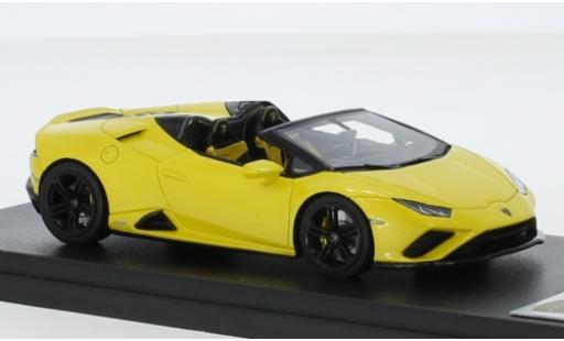 Coche miniatura Lamborghini Huracan 1/43 Look Smart Evo RWD Spyder metalico amarillo 2019 Lamborghini Huracan 1/43 Look Smart Evo RWD Spyder metalico amarillo 2019 coche miniatura