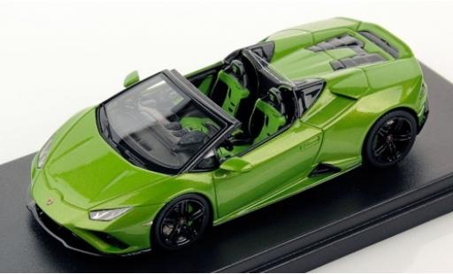 Coche miniatura Lamborghini Huracan 1/43 Look Smart Evo RWD Spyder metalico verde 2019 Lamborghini Huracan 1/43 Look Smart Evo RWD Spyder metalico verde 2019 coche miniatura