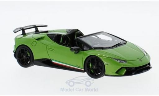 Coche miniatura Lamborghini Huracan 1/43 Look Smart Performante Spyder metalico verde Lamborghini Huracan 1/43 Look Smart Performante Spyder metalico verde coche miniatura