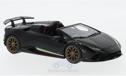 Coche miniatura Lamborghini Huracan 1/43 Look Smart Performante Spyder metalico negro Lamborghini Huracan 1/43 Look Smart Performante Spyder metalico negro coche miniatura