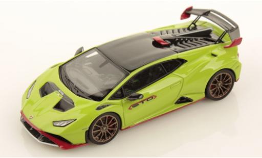 Coche miniatura Lamborghini Huracan 1/43 Look Smart STO verde/rojo 2021 Lamborghini Huracan 1/43 Look Smart STO verde/rojo 2021 coche miniatura