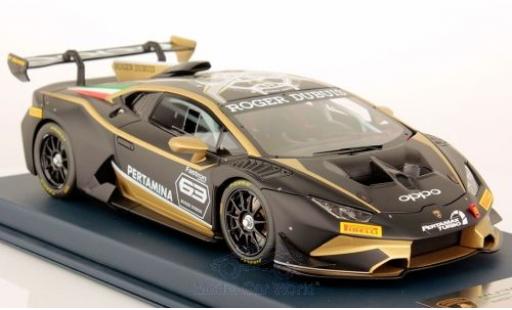 Coche miniatura Lamborghini Huracan 1/18 Look Smart Super Trofeo Evo matt-negro No.63 2018 Lamborghini Huracan 1/18 Look Smart Super Trofeo Evo matt-negro No.63 2018 coche miniatura