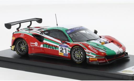 Ferrari 488 1/43 Look Smart GT3 No.21 Team Italy FIA Motorsport Games GT Cup Vallelunga 2019 coche miniatura