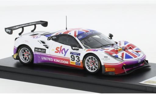 Ferrari 488 1/43 Look Smart GT3 No.93 Team Great Britain FIA Motorsport Games GT Cup Vallelunga 2019 coche miniatura