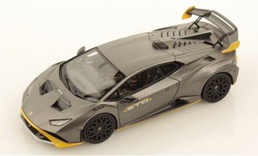Coche miniatura Lamborghini Huracan 1/43 Look Smart STO matt-gris/amarillo 2021 Lamborghini Huracan 1/43 Look Smart STO matt-gris/amarillo 2021 coche miniatura