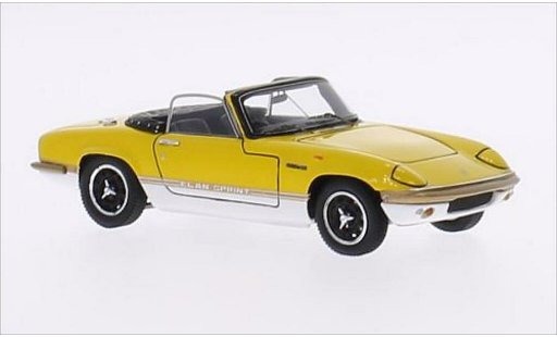 Lotus Elan Sprint 1/43 Spark DHC amarillo/blanco RHD coche miniatura