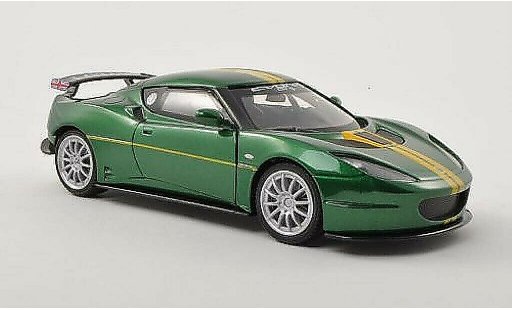 Lotus Evora GT4 1/24 Motormax verde/amarillo coche miniatura