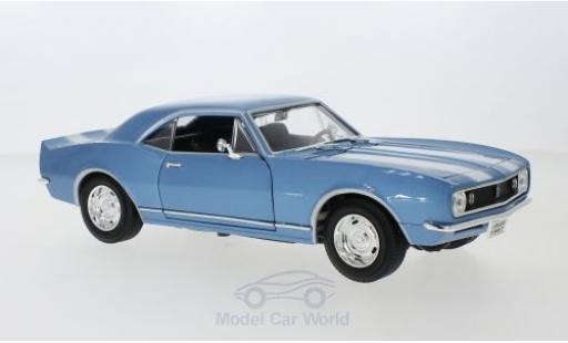 Chevrolet Camaro 1/18 Lucky Die Cast Z28 metalico azul/blanco 1967 coche miniatura