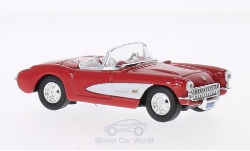 Coche miniatura Chevrolet Corvette 1/43 Lucky Die Cast rojo/blanco 1957 ohne Vitrine Chevrolet Corvette 1/43 Lucky Die Cast rojo/blanco 1957 ohne Vitrine coche miniatura