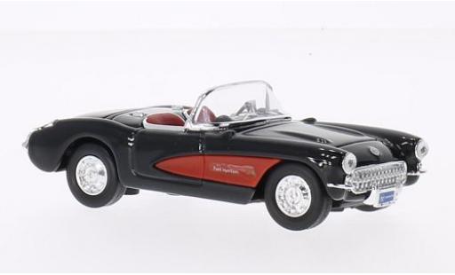 Coche miniatura Chevrolet Corvette 1/43 Lucky Die Cast negro/rojo 1957 sans Vitrine Chevrolet Corvette 1/43 Lucky Die Cast negro/rojo 1957 sans Vitrine coche miniatura