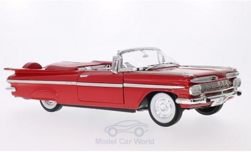 Coche miniatura Chevrolet Impala 1/18 Lucky Die Cast rojo 1959 Chevrolet Impala 1/18 Lucky Die Cast rojo 1959 coche miniatura