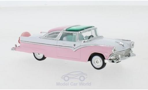 Coche miniatura Ford Crown 1/43 Lucky Die Cast Victoria rosa/blanco 1955 Ford Crown 1/43 Lucky Die Cast Victoria rosa/blanco 1955 coche miniatura