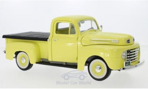 Ford F-1 1/18 Lucky Die Cast Pick Up With Flatbed Cover amarillo 1948 coche miniatura
