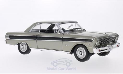 Ford Falcon 1/18 Lucky Die Cast metalico gris/negro 1964 coche miniatura