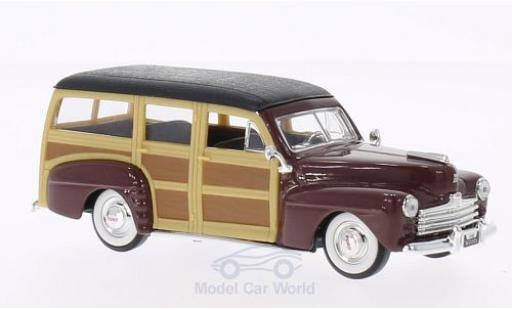 Coche miniatura Ford Woody 1/43 Lucky Die Cast rojo/negro 1948 ohne Vitrine Ford Woody 1/43 Lucky Die Cast rojo/negro 1948 ohne Vitrine coche miniatura