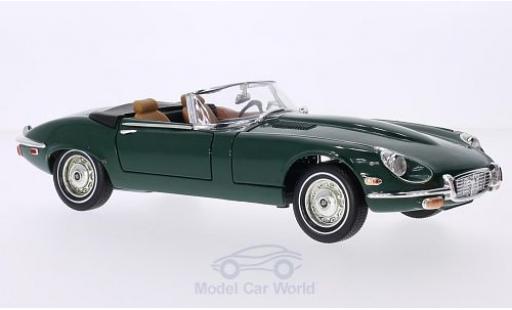 Coche miniatura Jaguar E-Type 1/18 Lucky Die Cast Roadster verde 1971 Verdeck geöffnet Jaguar E-Type 1/18 Lucky Die Cast Roadster verde 1971 Verdeck geöffnet coche miniatura