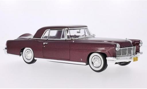 Coche miniatura Lincoln Continental 1/18 Lucky Die Cast Mark II metalico rojo 1956 Lincoln Continental 1/18 Lucky Die Cast Mark II metalico rojo 1956 coche miniatura
