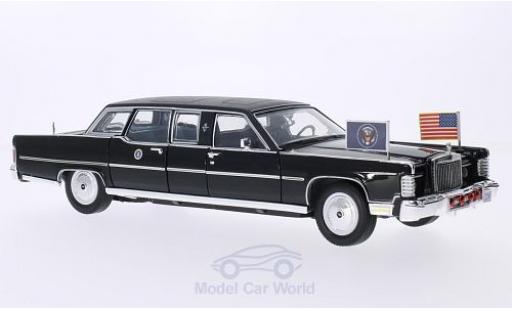 Coche miniatura Lincoln Continental 1/24 Lucky Die Cast Reagan Car negro 1972 Lincoln Continental 1/24 Lucky Die Cast Reagan Car negro 1972 coche miniatura