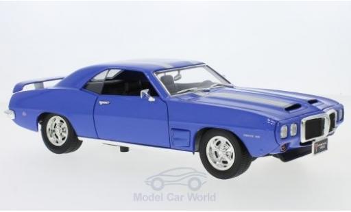 Coche miniatura Pontiac Firebird 1969 1/18 Lucky Die Cast Trans Am metalico azul/gris 1969 Pontiac Firebird 1969 1/18 Lucky Die Cast Trans Am metalico azul/gris 1969 coche miniatura
