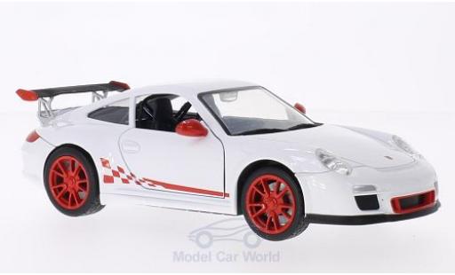 Coche miniatura Porsche 997 GT3 RS 1/24 Lucky Die Cast GT3 RS Mark 2 Felgen u. Streifen rojo blanco Porsche 997 GT3 RS 1/24 Lucky Die Cast GT3 RS Mark 2 Felgen u. Streifen rojo blanco coche miniatura