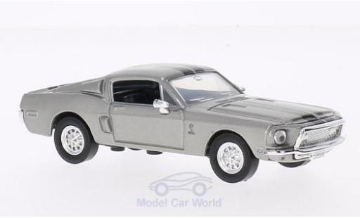 Coche miniatura Shelby GT 500 1/43 Lucky Die Cast -KR mit negroen Streifen gris 1968 ohne Vitrine Shelby GT 500 1/43 Lucky Die Cast -KR mit negroen Streifen gris 1968 ohne Vitrine coche miniatura