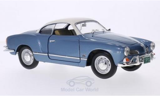 Coche miniatura Volkswagen Karmann 1/18 Lucky Die Cast Ghia metalico azul/blanco 1966 Volkswagen Karmann 1/18 Lucky Die Cast Ghia metalico azul/blanco 1966 coche miniatura
