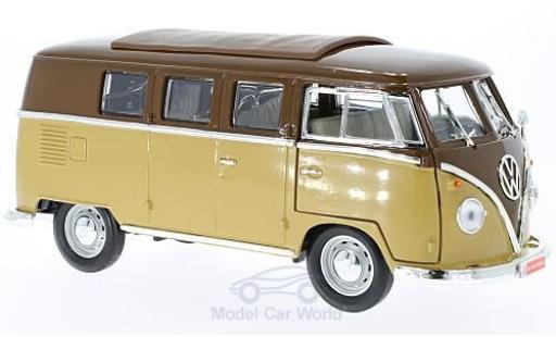 Coche miniatura Volkswagen T1 B 1/18 Lucky Die Cast Microbus marron/beige 1962 Volkswagen T1 B 1/18 Lucky Die Cast Microbus marron/beige 1962 coche miniatura