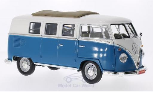 Coche miniatura Volkswagen T1 B 1/18 Lucky Die Cast Microbus mit Faltdach azul/blanco 1962 Volkswagen T1 B 1/18 Lucky Die Cast Microbus mit Faltdach azul/blanco 1962 coche miniatura