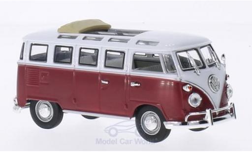 Coche miniatura Volkswagen T1 1/43 Lucky Die Cast Samba Faltdach geöffnet rojo/blanco 1962 Volkswagen T1 1/43 Lucky Die Cast Samba Faltdach geöffnet rojo/blanco 1962 coche miniatura