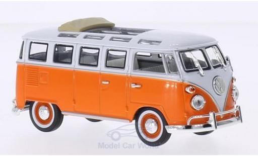 Coche miniatura Volkswagen T1 1/43 Lucky Die Cast Samba naranja/blanco 1962 Faltdach geöffnet Volkswagen T1 1/43 Lucky Die Cast Samba naranja/blanco 1962 Faltdach geöffnet coche miniatura