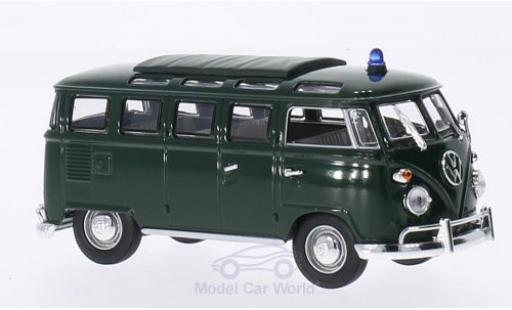 Coche miniatura Volkswagen T1 B 1/43 Lucky Die Cast Samba Polizei verde 1962 Volkswagen T1 B 1/43 Lucky Die Cast Samba Polizei verde 1962 coche miniatura
