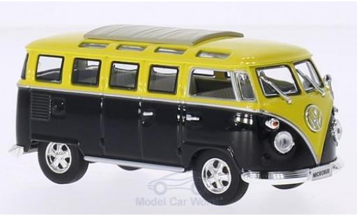 Coche miniatura Volkswagen T1 B 1/43 Lucky Die Cast Samba negro/amarillo 1962 Faltdach geschlossen mit Chromstoßstangen und -felgen Volkswagen T1 B 1/43 Lucky Die Cast Samba negro/amarillo 1962 Faltdach geschlossen mit Chromstoßstangen und -felgen coche miniatura