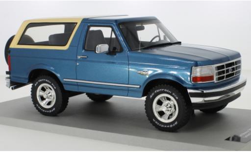 Coche miniatura Ford Bronco 1/18 Lucky Step Models metalico azul 1992 Ford Bronco 1/18 Lucky Step Models metalico azul 1992 coche miniatura