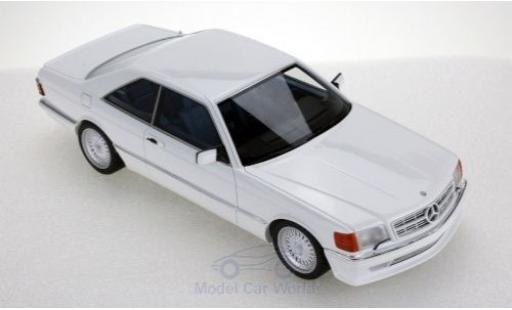 Coche miniatura Mercedes 560 1/18 Lucky Step Models SEC (C126) Lorinser blanco 1987 Mercedes 560 1/18 Lucky Step Models SEC (C126) Lorinser blanco 1987 coche miniatura