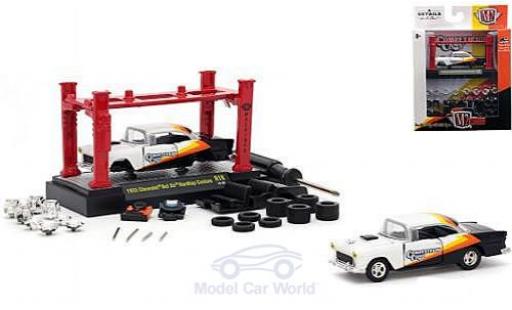 Coche miniatura Chevrolet Bel Air 1/64 M2 Machines Hardtop Custom Competition Cams 1955 Model-Kit Bausatz inklusive 4 Ersatzrädern Chevrolet Bel Air 1/64 M2 Machines Hardtop Custom Competition Cams 1955 Model-Kit Bausatz inklusive 4 Ersatzrädern coche miniatura