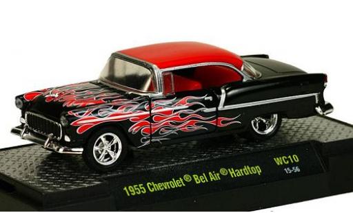 Coche miniatura Chevrolet Bel Air 1/64 M2 Machines Hardtop Tuning negro/rojo 1955 Chevrolet Bel Air 1/64 M2 Machines Hardtop Tuning negro/rojo 1955 coche miniatura