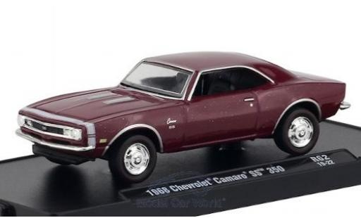 Chevrolet Camaro 1/64 M2 Machines SS 350 metalico rojo/blanco 1968 coche miniatura