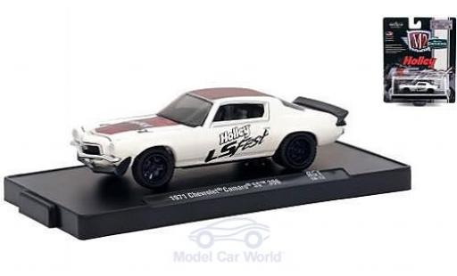 Chevrolet Camaro SS 1/64 M2 Machines SS 396 blanco/rojo Holley LS Fest 1971 coche miniatura