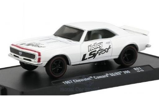 Chevrolet Camaro 1/64 M2 Machines SS/RS 396 blanco/Dekor Holley LS Fest 1967 coche miniatura