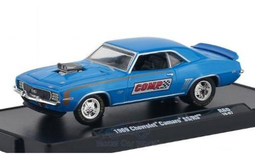 Chevrolet Camaro 1/64 M2 Machines SS/RS metalico azul/Dekor Comp Cams 1969 coche miniatura