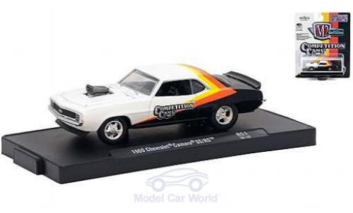 Chevrolet Camaro RS 1/64 M2 Machines SS/RS blanco/negro Competition Cams 1969 coche miniatura